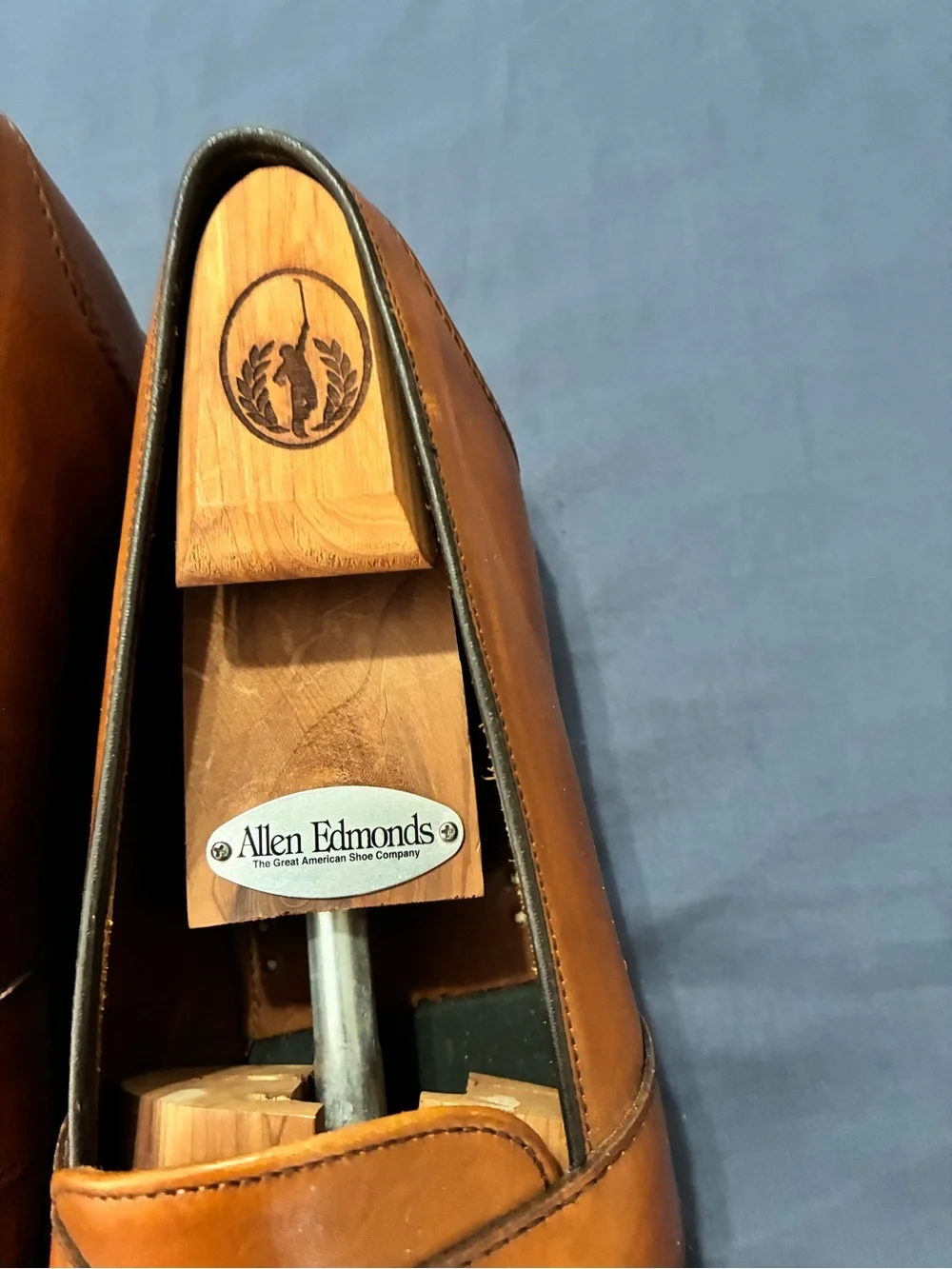 Allen Edmonds Cognac Leather Penny Loafers 10 1/2”